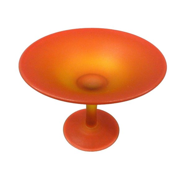 Dish Candy Nut Compote Retro Pedestal Style Matte Finish - Picture 2 of 9